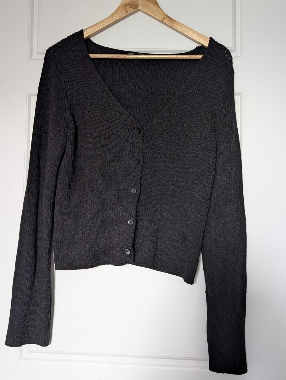 Dynamite | Black Button-Up Cardigan